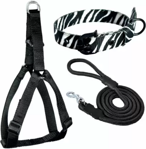 Dog Harness Belts Neck Collar and Rope Set || Dog Harness & Leash